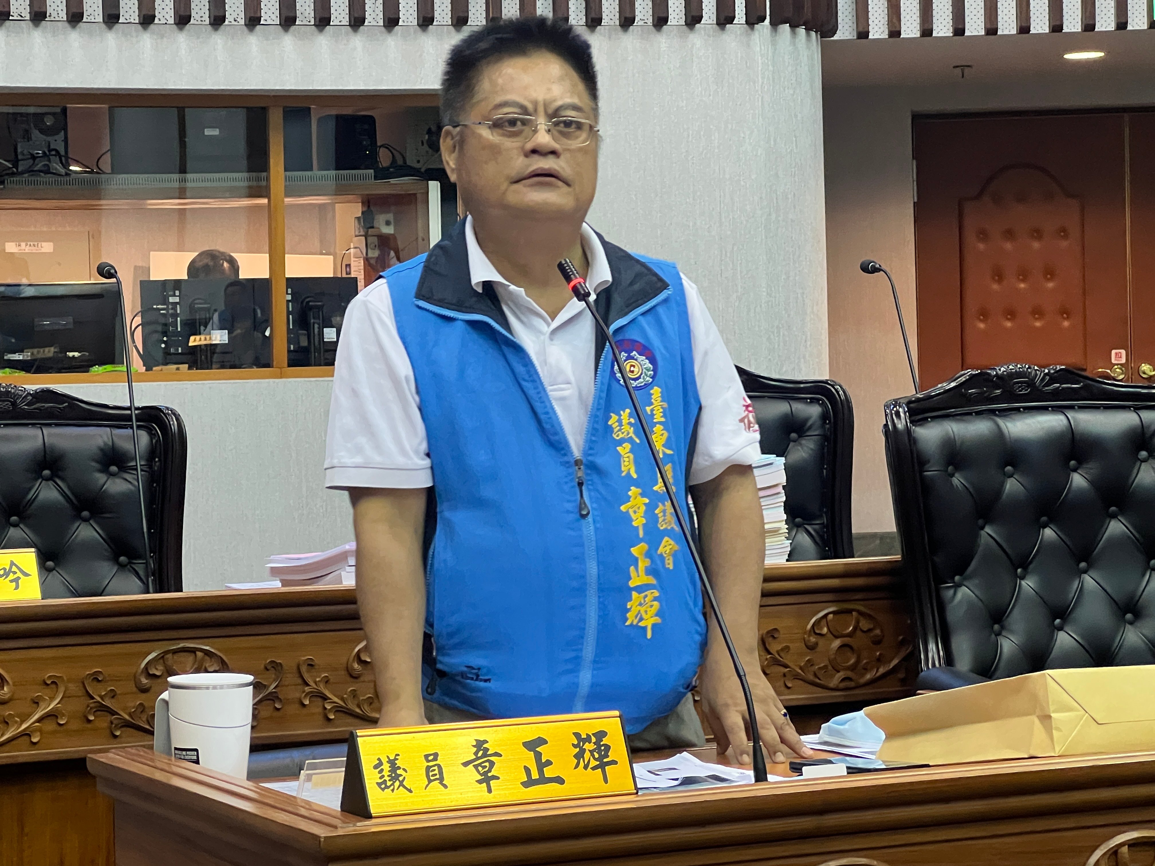 爭取東46的替代道路，章正輝議員要求縣府積極協助