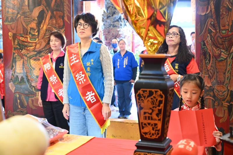 「臺東好米收冬祭」祈福祭典今熱鬧登場！饒慶鈴：推動客家精神親子傳承 歡慶喜迎客家月