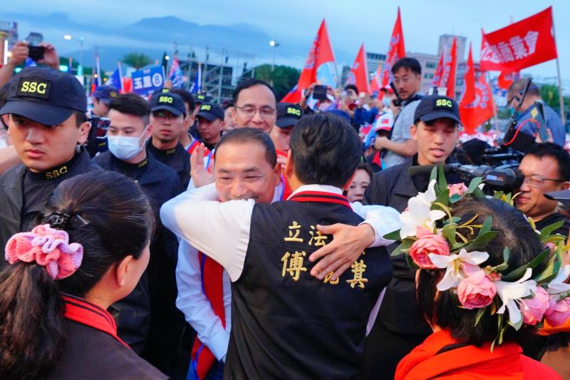 國民黨大團結「唯一力挺侯友宜」全國競選後援總會長王金平 傅崐萁接副總會長兼總幹事