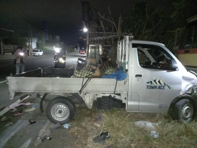 侯男酒駕小貨車左轉 撞上機車騎士送醫不治