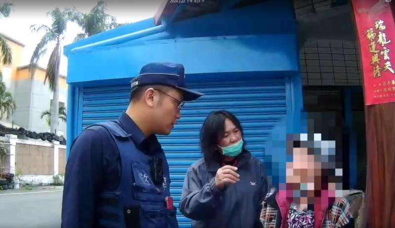 警護送9旬走失老婦人返家 分局長讚揚盡職熱心