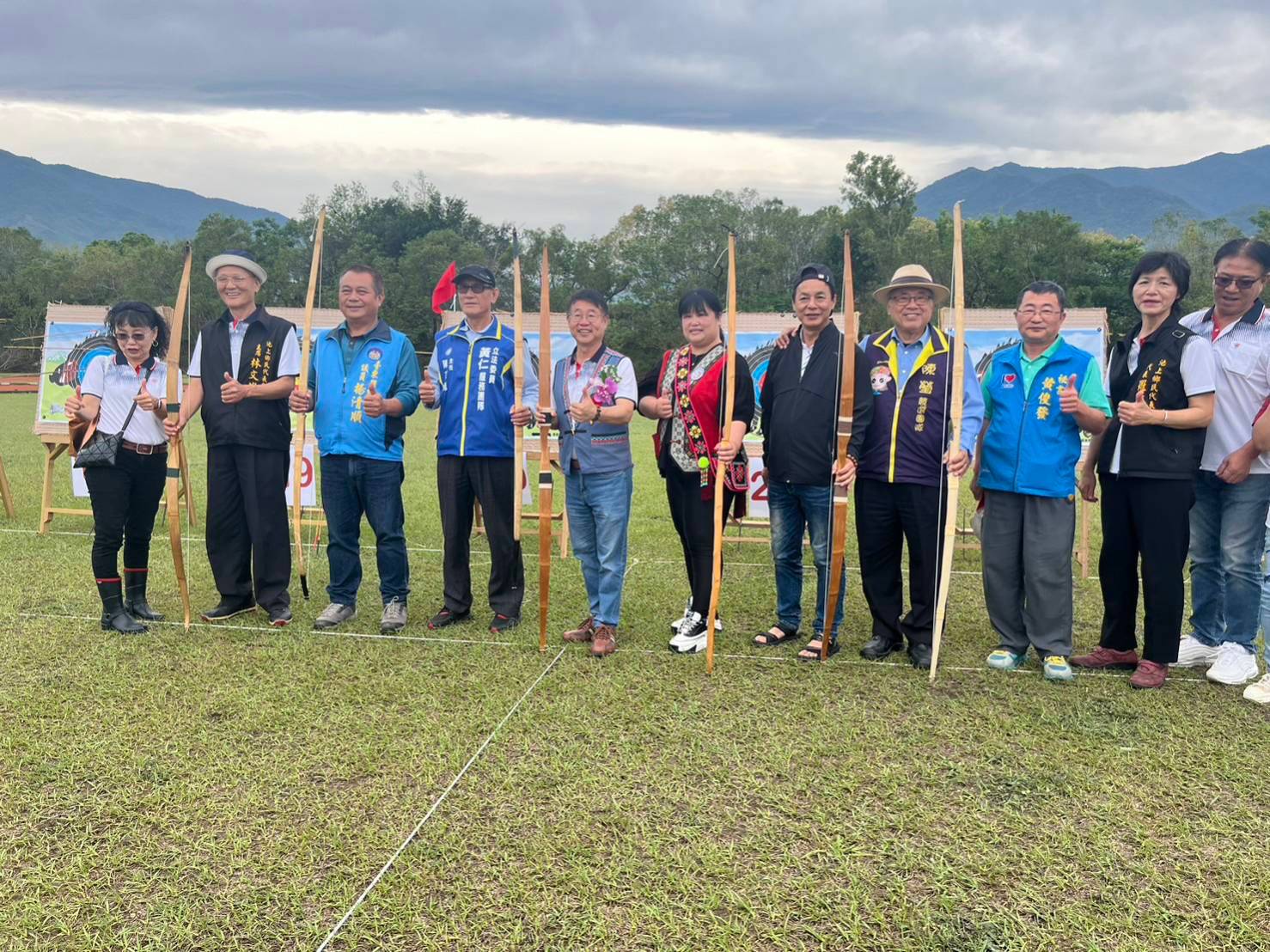 不受地震天氣因素影響　近千射箭好手齊聚池上