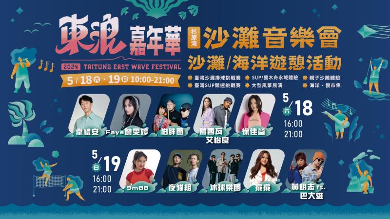 倒數7天！2024「東浪嘉年華」即將席捲杉原灣 活動內容、交通資訊一次看