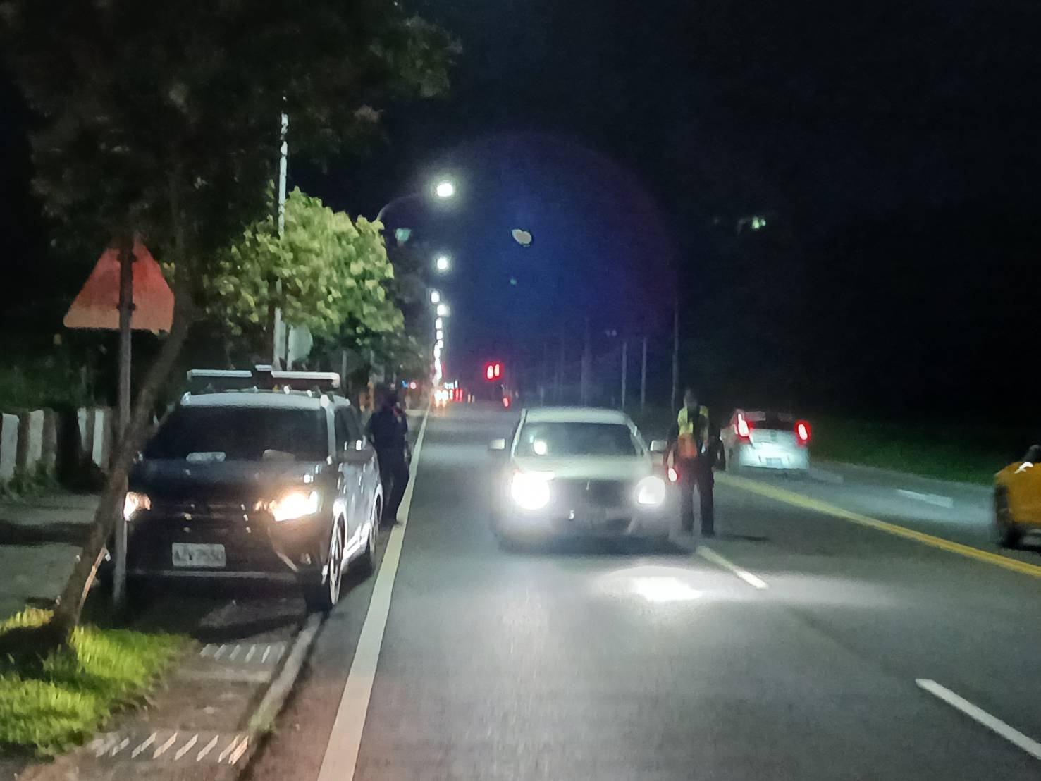 大學路死亡車禍後續效應，台東分局派員警加強攔檢