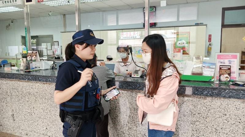 關山警分局攜手金融機構「關懷提問」阻詐騙