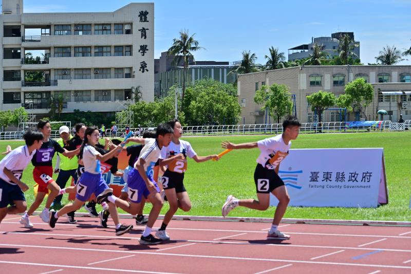 全國國中大隊接力昨在臺東起跑