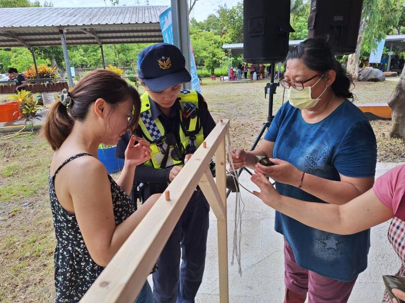 大武警結合113年度端武端午釣魚大賽活動 反詐騙及交安宣導