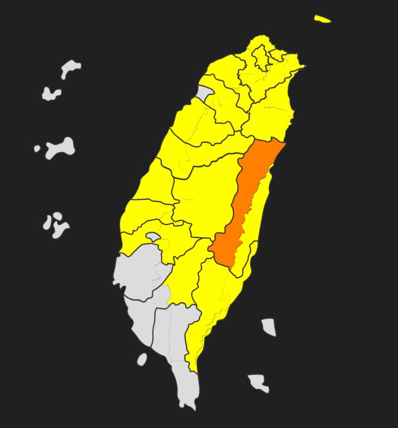 快訊/ 豪雨特報! 山區有局部大雨 注意坍方、落石及溪水暴漲