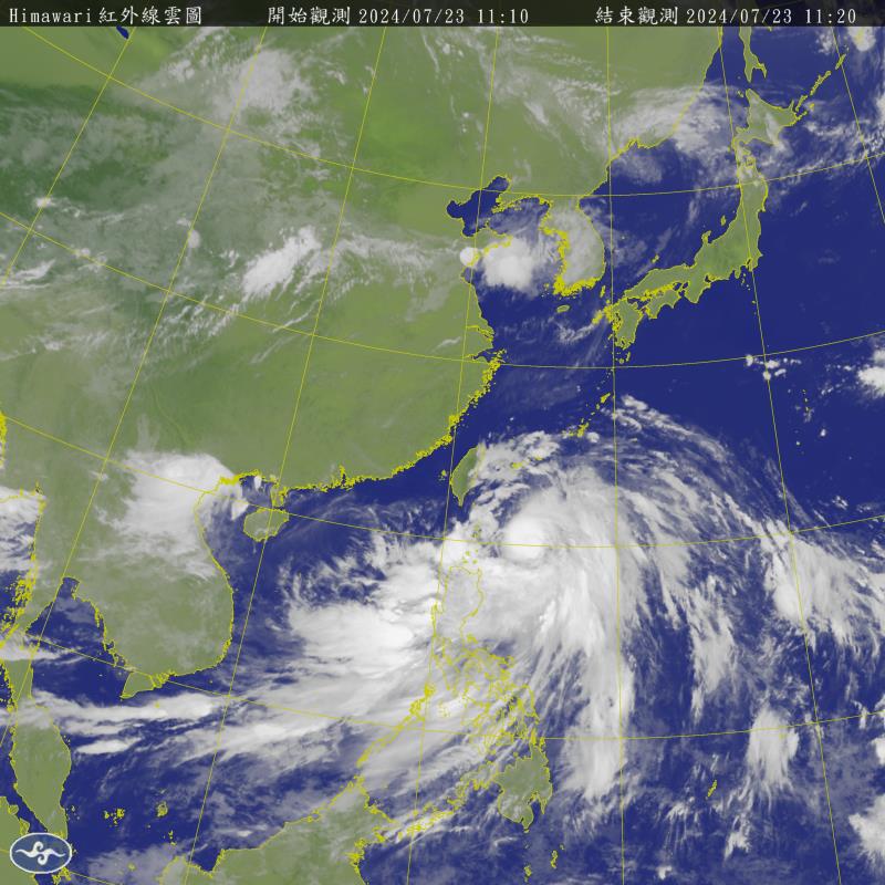 已發布陸上警報! 花東進入警戒 不排除偏南向花蓮登陸 入夜後雨量全台紫爆