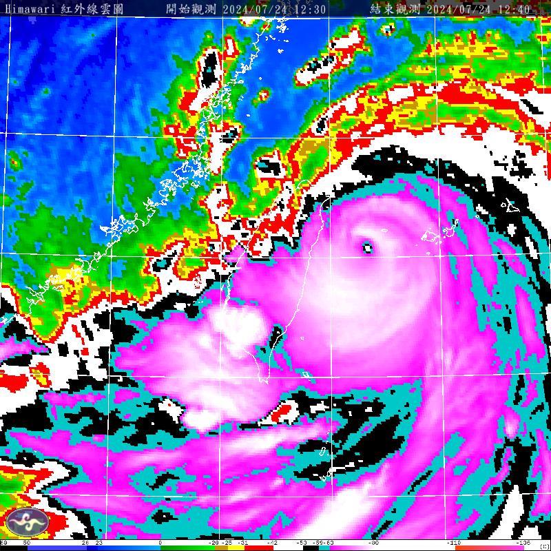 凱米正式變成強颱了! 今下午至入夜有出現焚風機率 