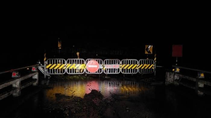 東河鄉台23線北源路段，24日夜間實施預警性封閉。