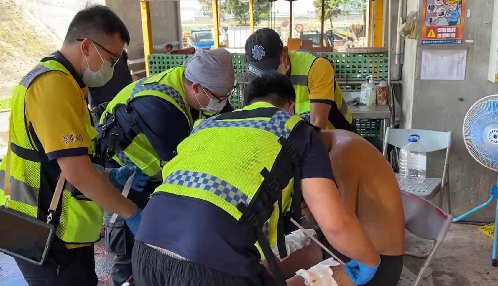 台東焚化爐傳意外　４員工遭燙傷