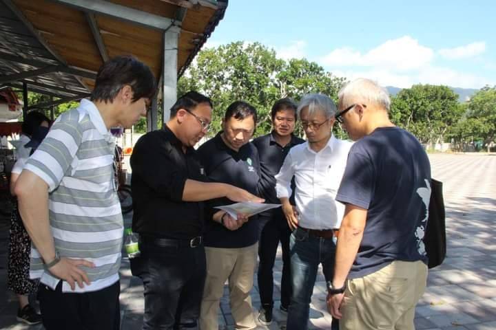 國發會副主委視察地方創生環鎮自行車道,副縣長及鎮長陪同實地場勘