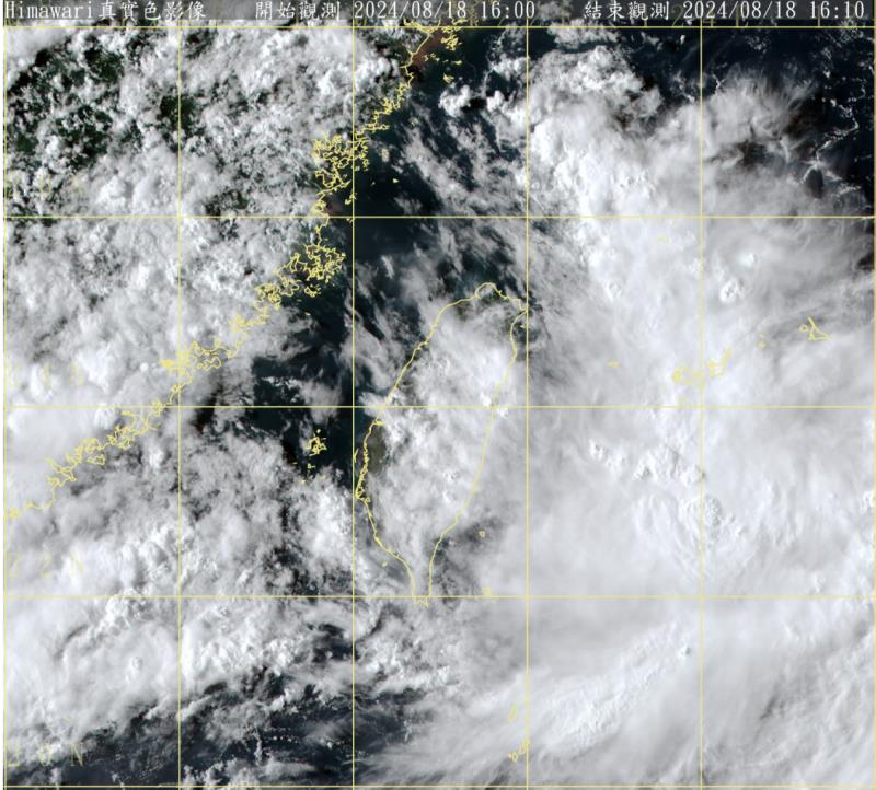 大雨特報 東部有局部大雨發生機率