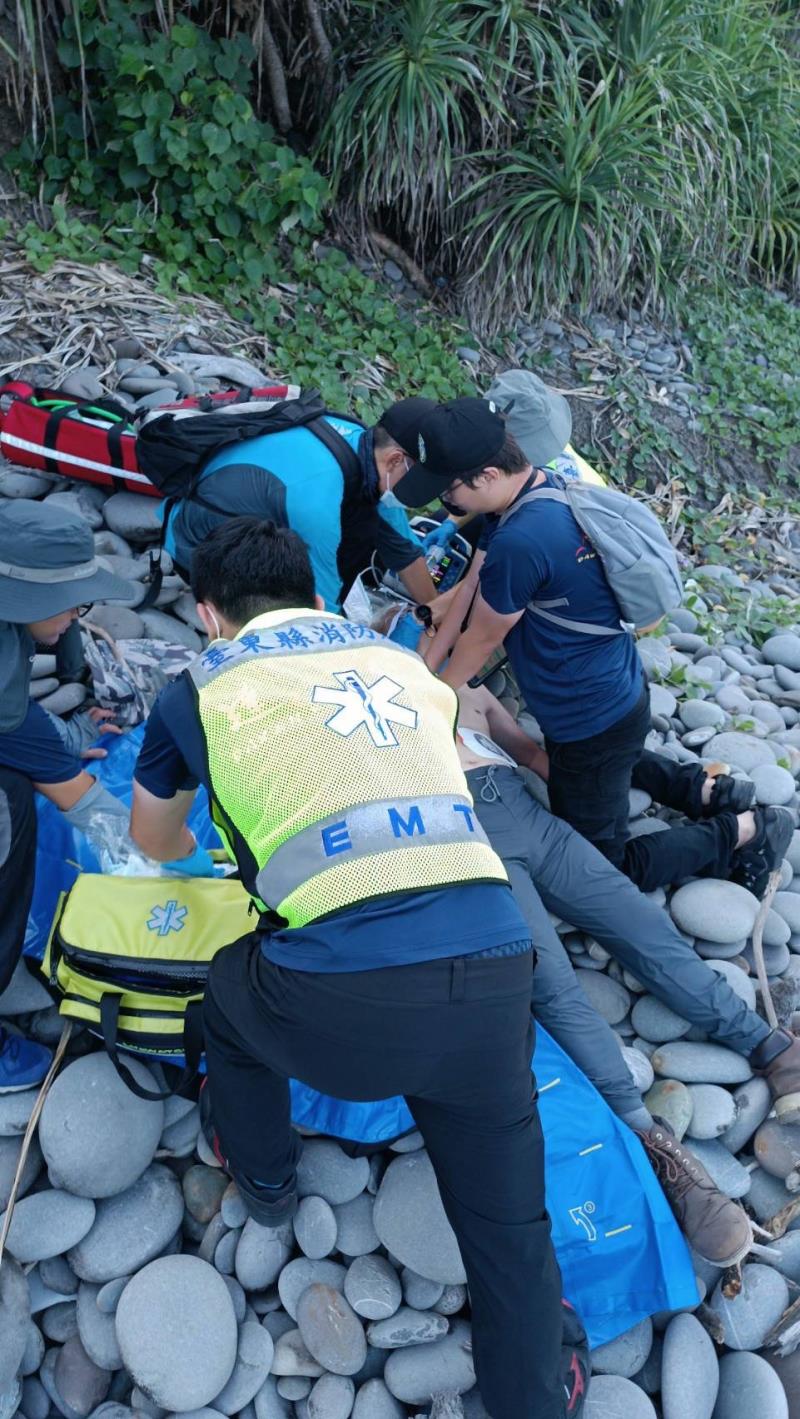 阿朗壹古道石礫區  67歲男子OHCA後送大武衛生所