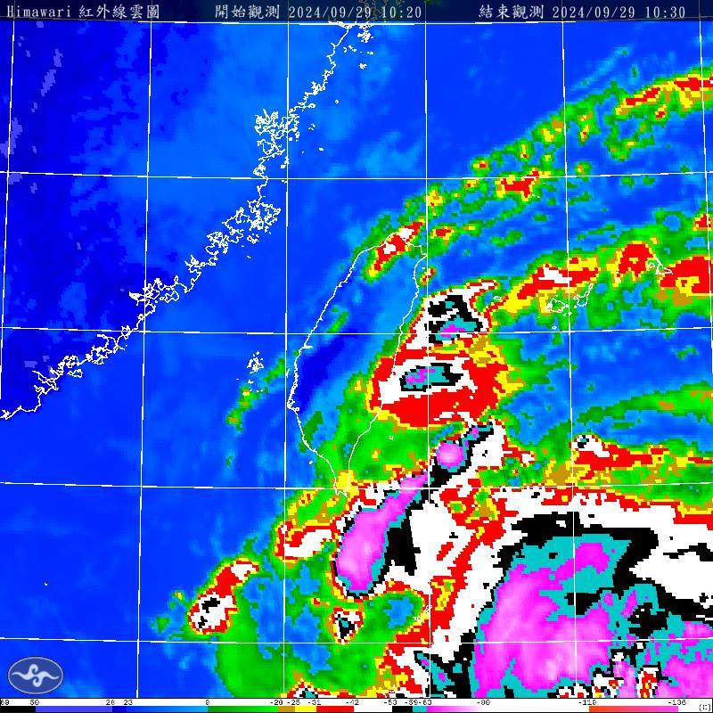 大雨特報! 東半部有局部大雨發生機率