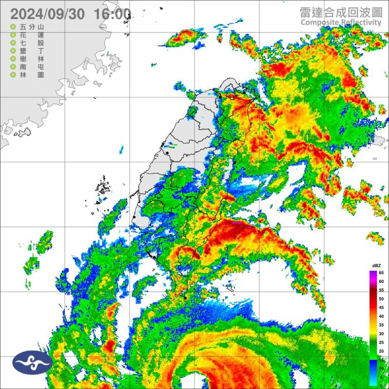 豪雨特報！花東今晚至明日 有局部豪雨或大豪雨