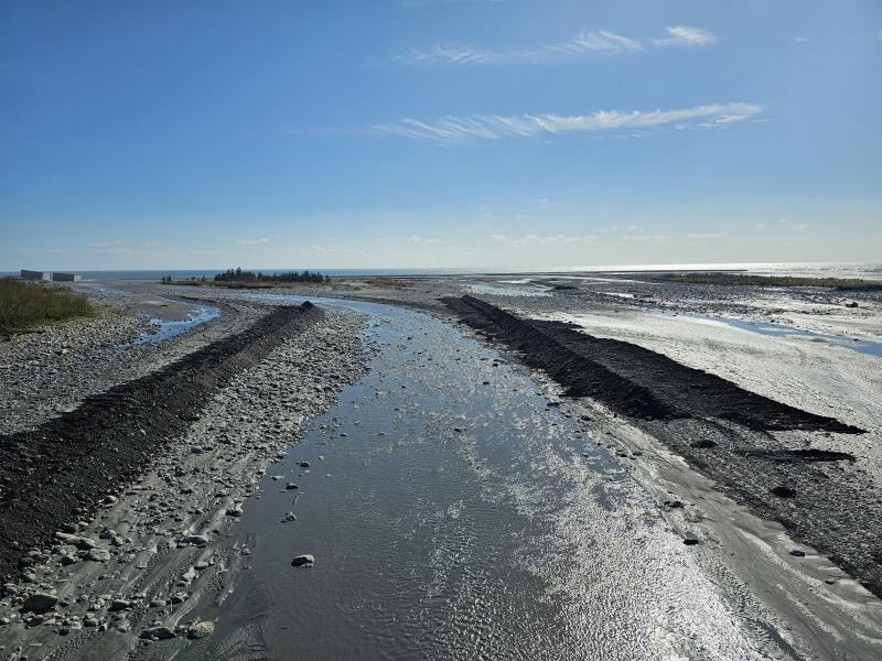 康芮颱風再次沖毀卑南溪水覆蓋