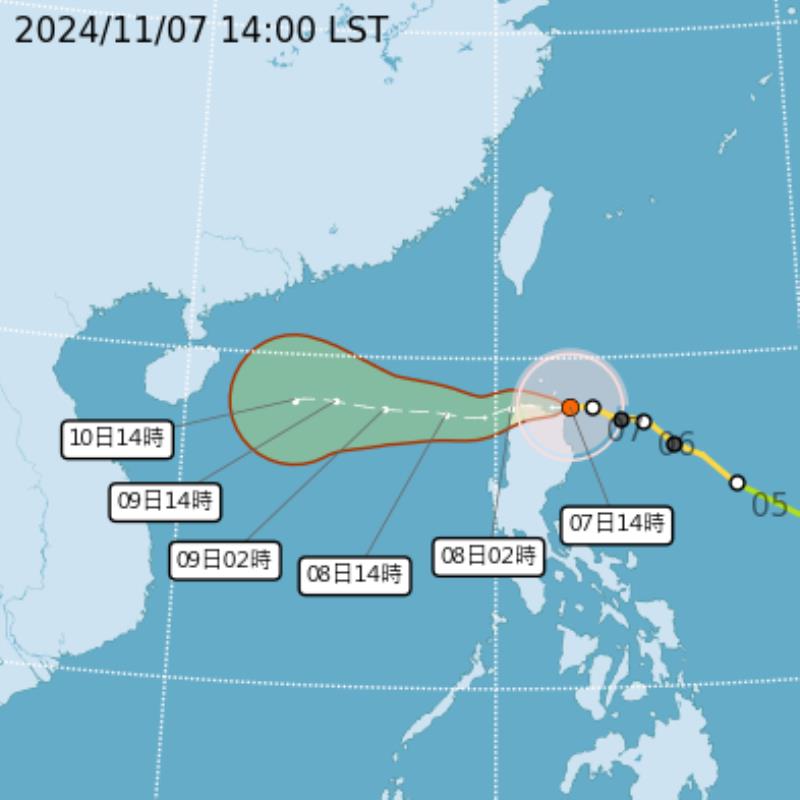 今年第5個強颱! 銀杏超乎預期增強 正侵襲菲律賓呂宋島