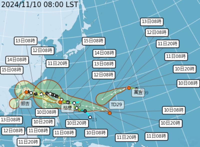4颱將共舞! 第25號「天兔」即將形成 未來最有機會影響台灣