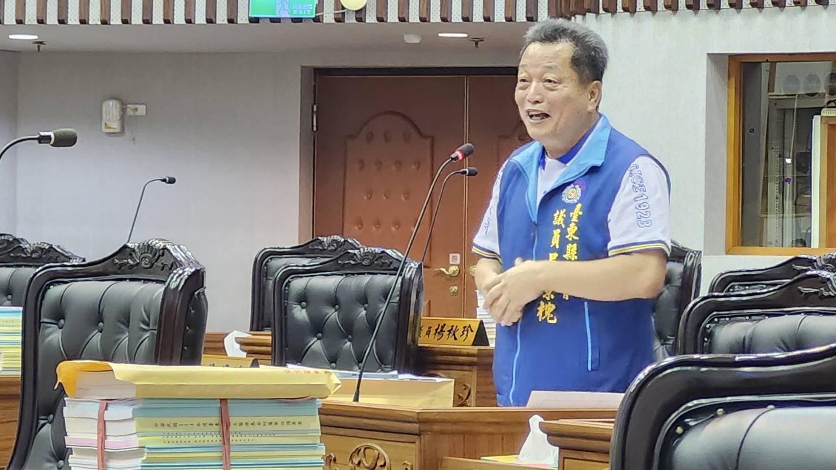 台東縣議會縣政總質詢 議員吳景槐關切老年長者健康、提倡適合全年齡新興運動「匹克球」
