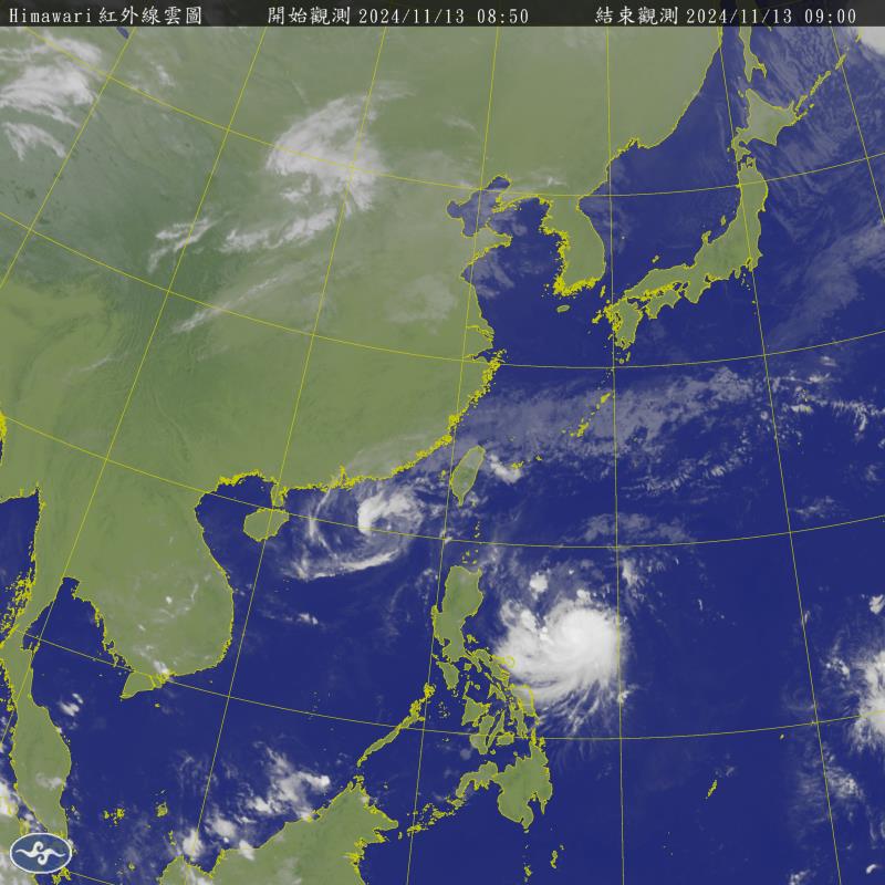 「天兔」預估15-16日最接近台灣