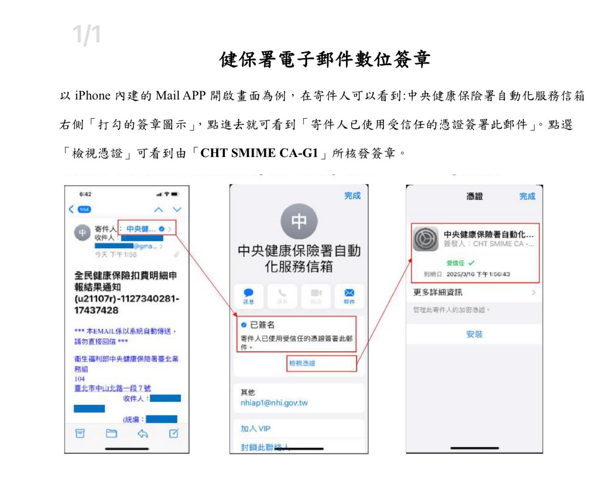 健保署緊急提醒！警惕假冒「衛生服務部」詐騙郵件
