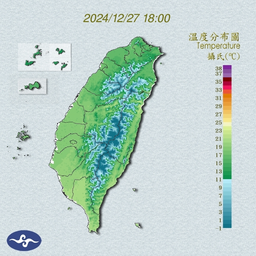 強烈大陸冷氣團來襲，中央氣象署發布低溫特報，提醒民眾注意寒冷天氣