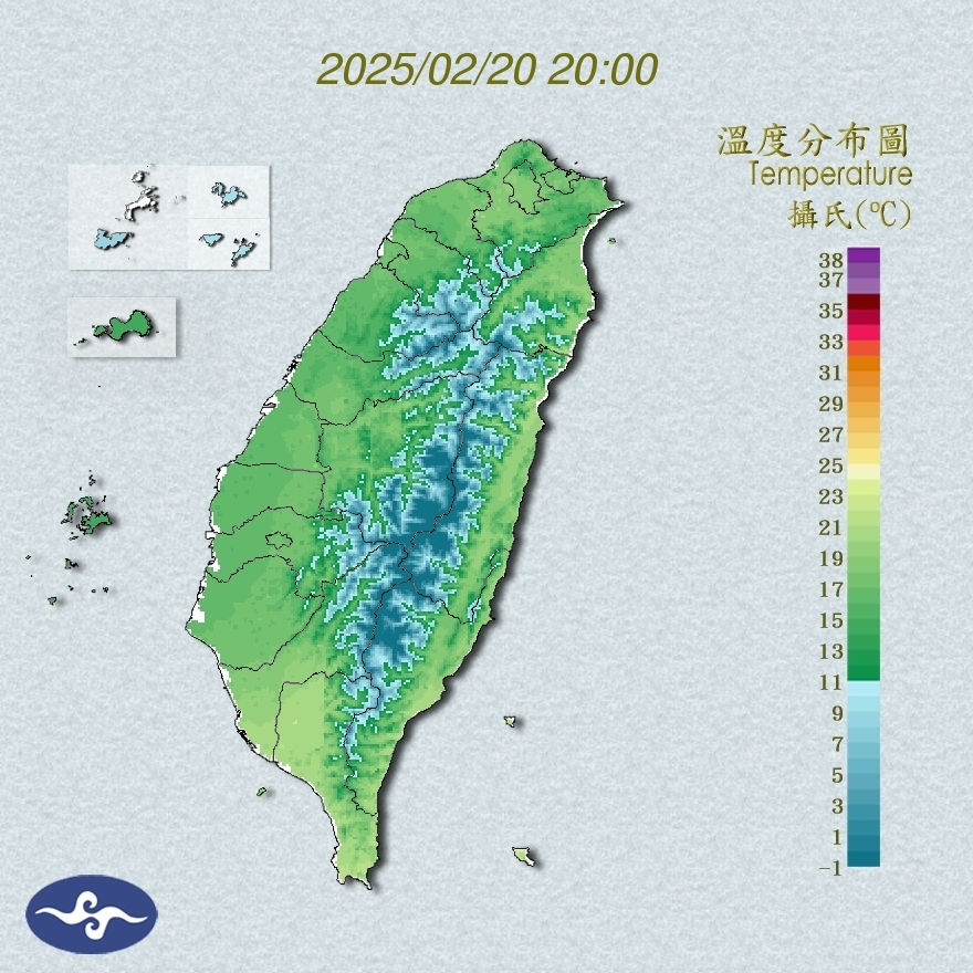 鋒面通過雨增溫降，週日週一冷氣團接力