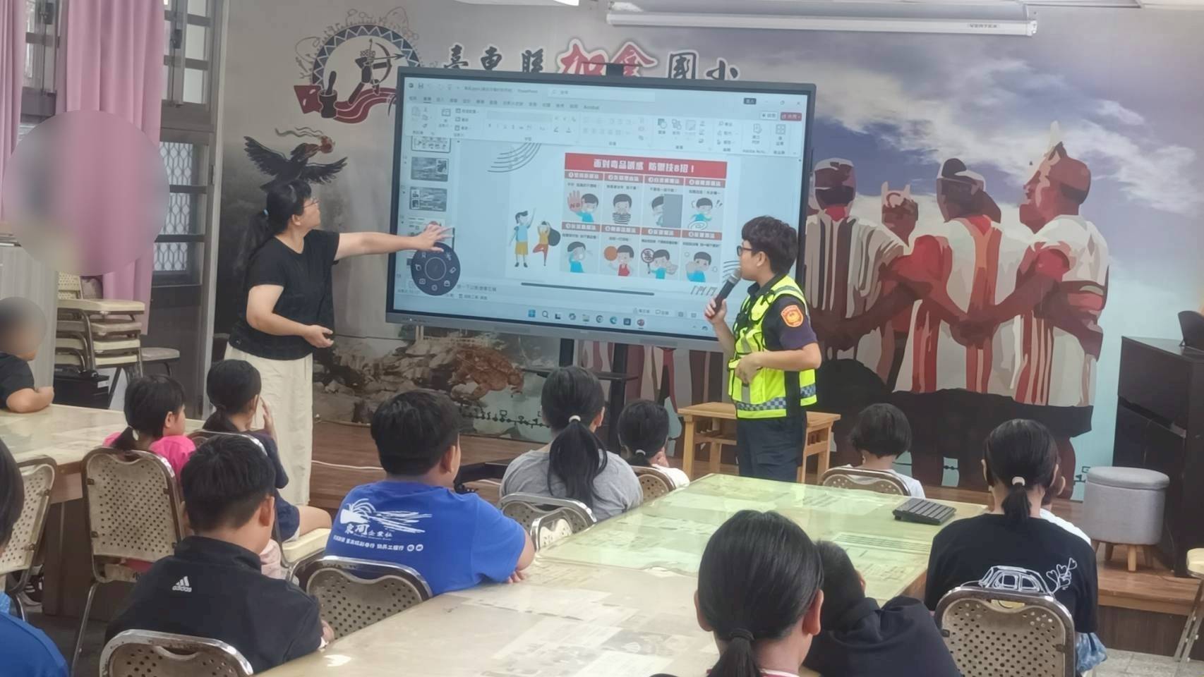 崁頂派出所走入加拿國小，推動兒少保護守護偏鄉學童