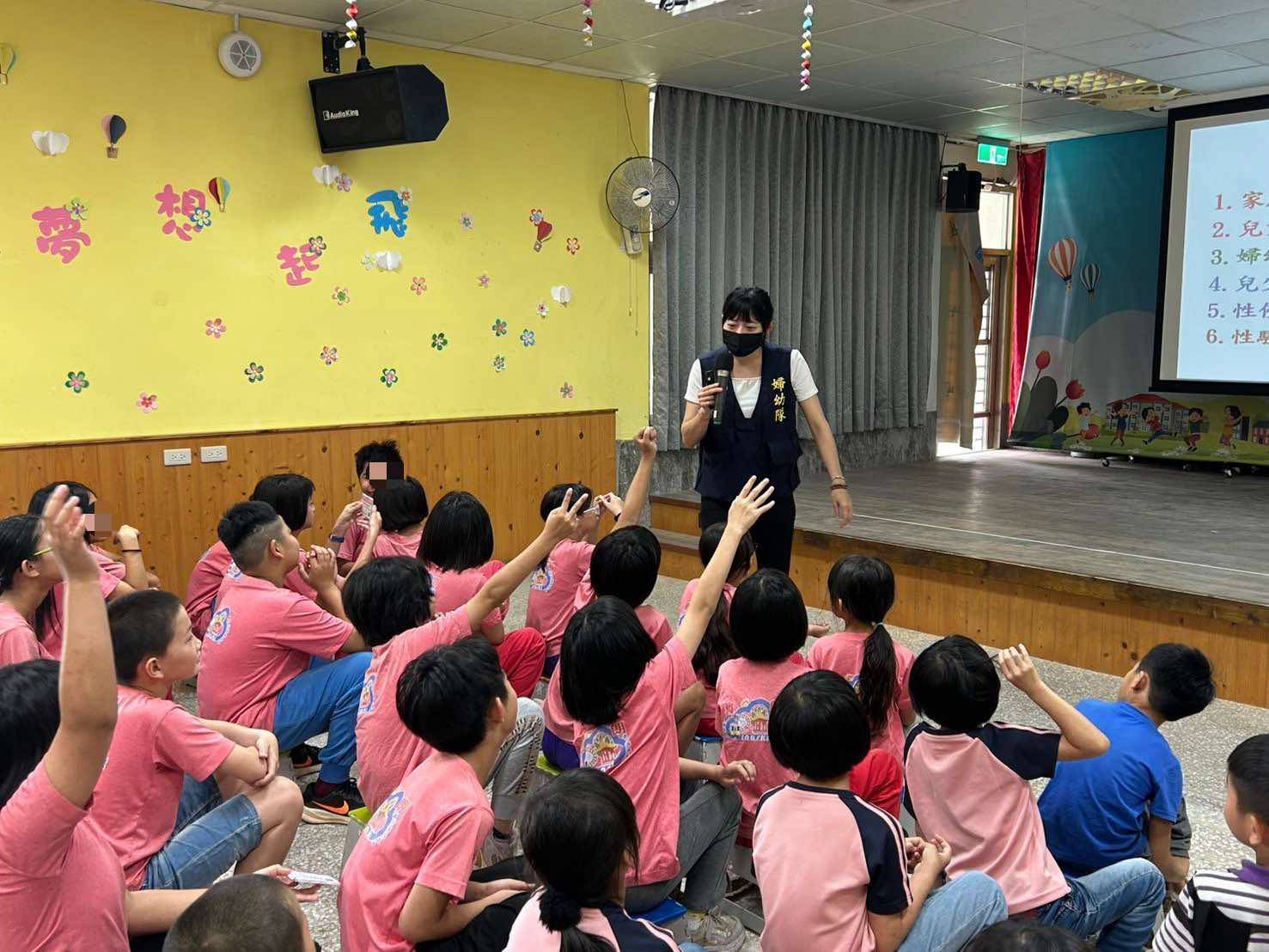 婦幼安全從小紮根，婦幼隊走進賓朗國小宣導