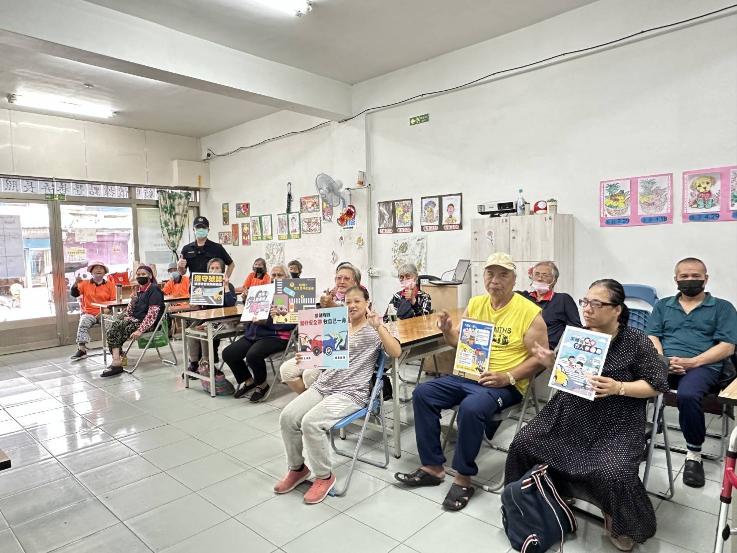 泰源派出所深入社區 向高齡者宣導交安