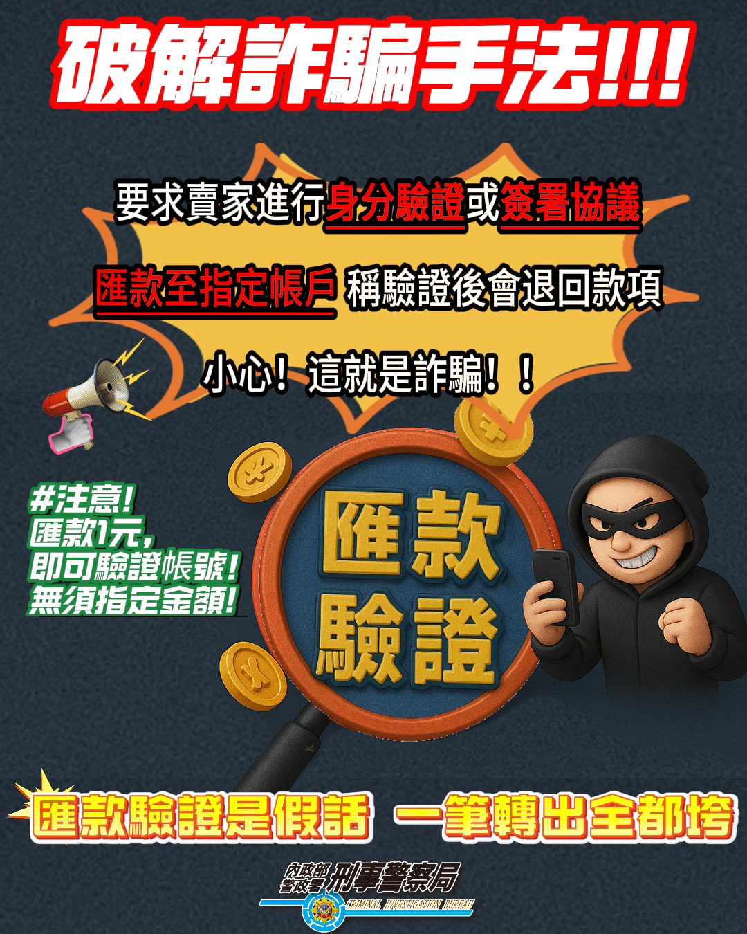 「假買家騙賣家」橫行網購平臺 要求匯款驗證帳戶「誆騙會退款」