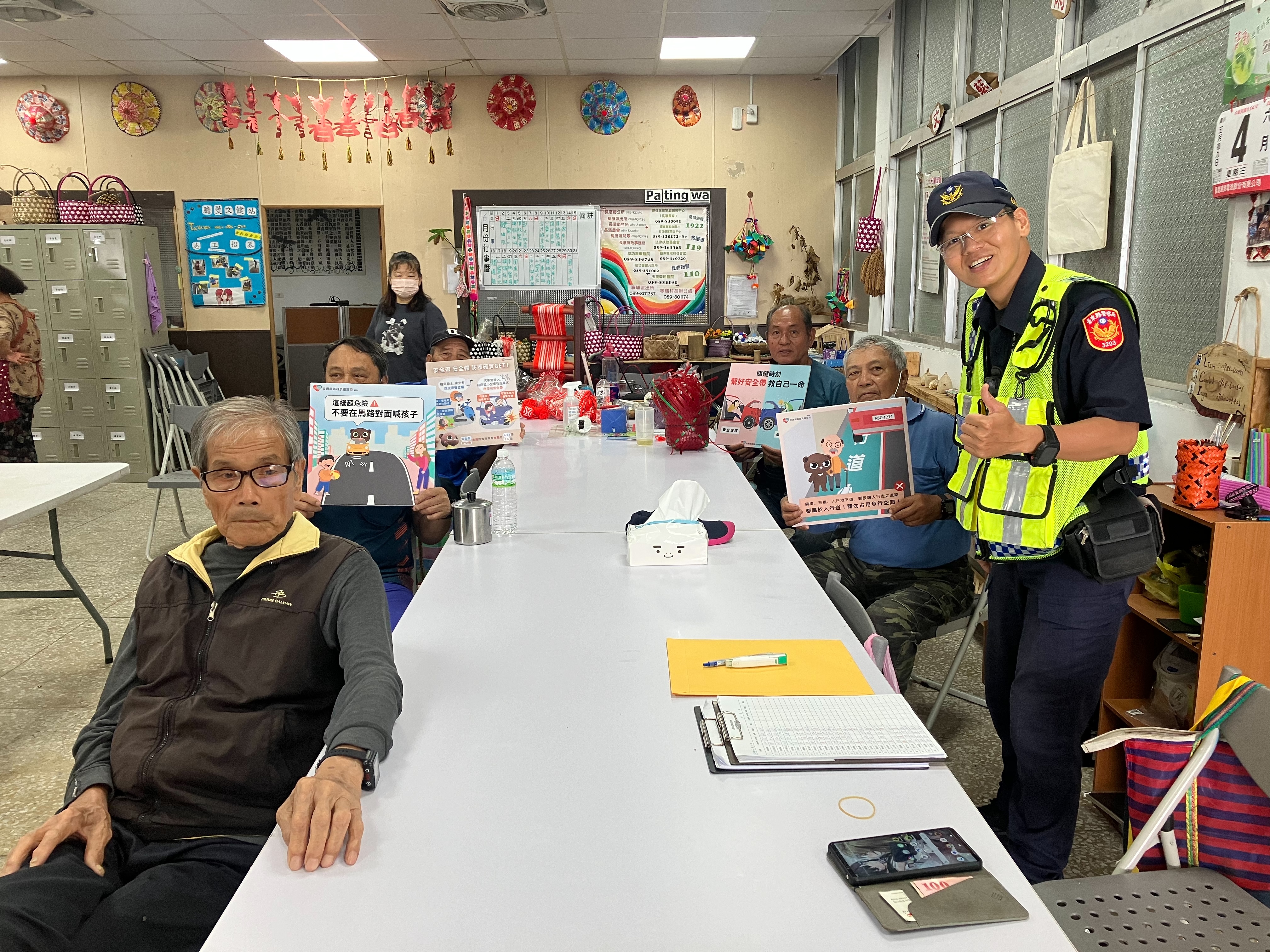 成功分局進部落零距離宣導，落實「交通零死角」