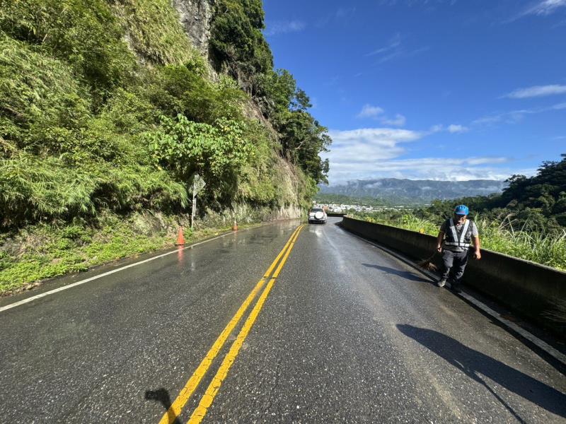 台23線泰源路段邊坡坍方 已恢復正常通行