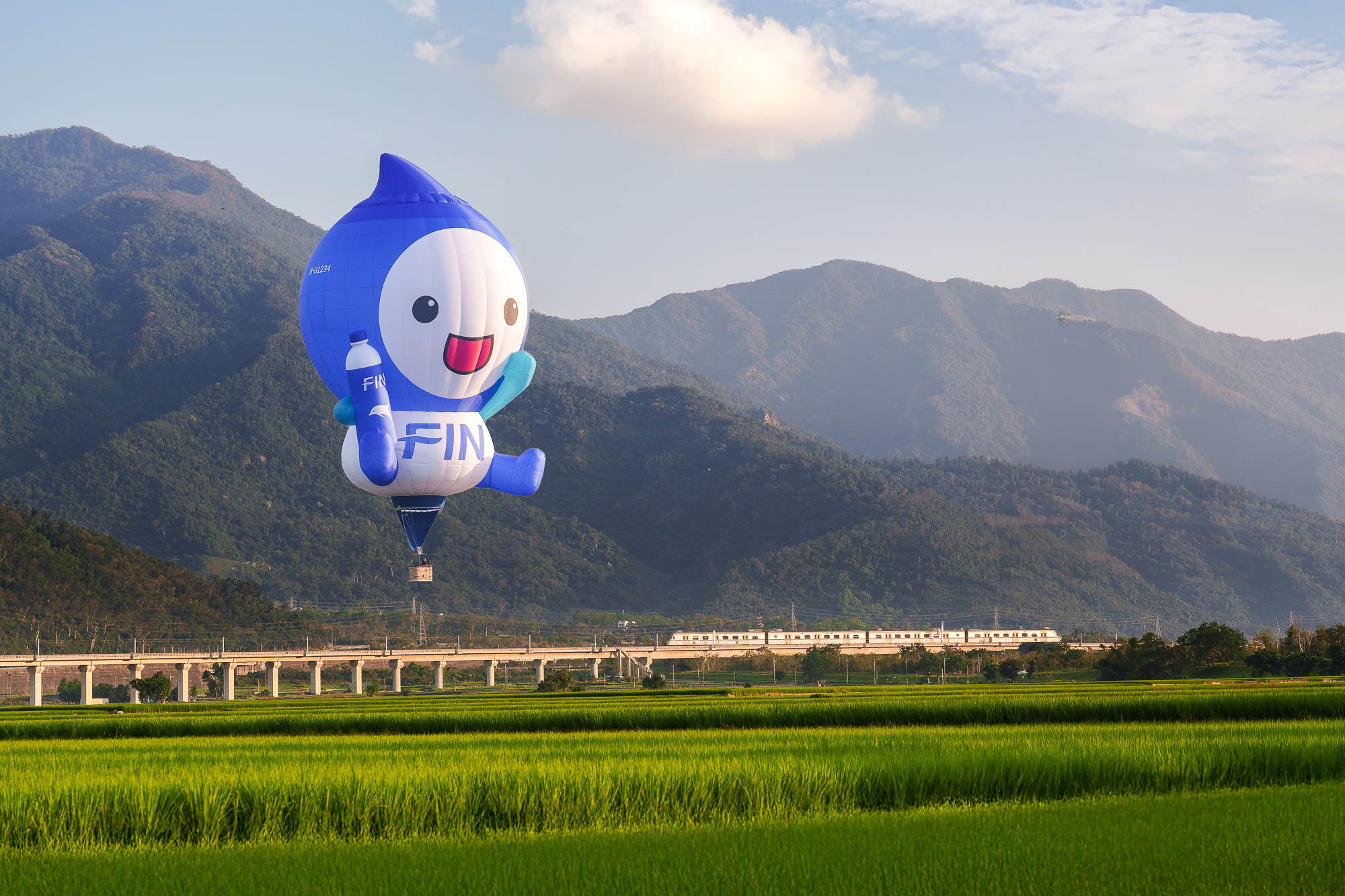 7/5鹿野高台盛大開幕!可愛超萌黑松「FIN水寶」熱氣球將現身