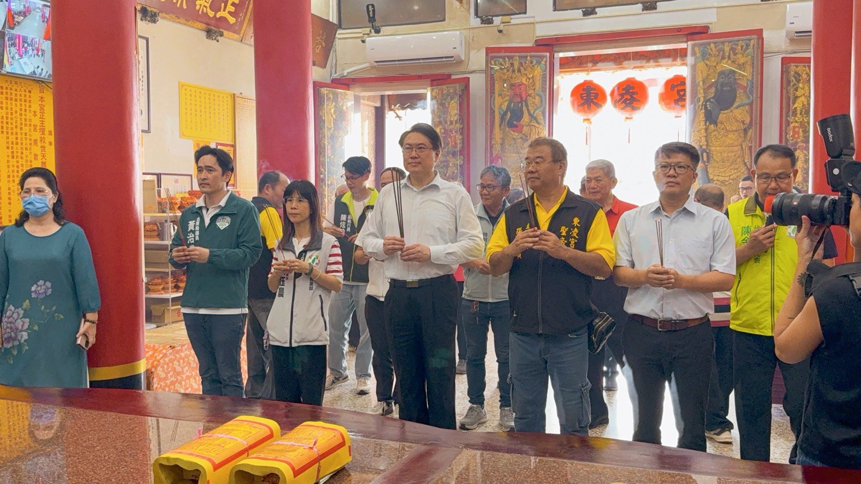 東凌宮參拜掀政治風波 民進黨、國民黨台東爆激烈交鋒