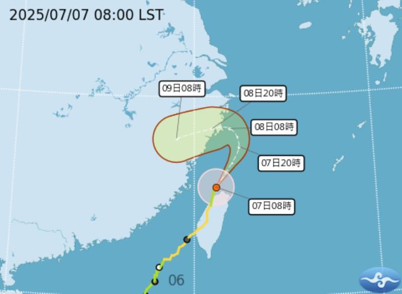 「丹娜絲」今晨已出海