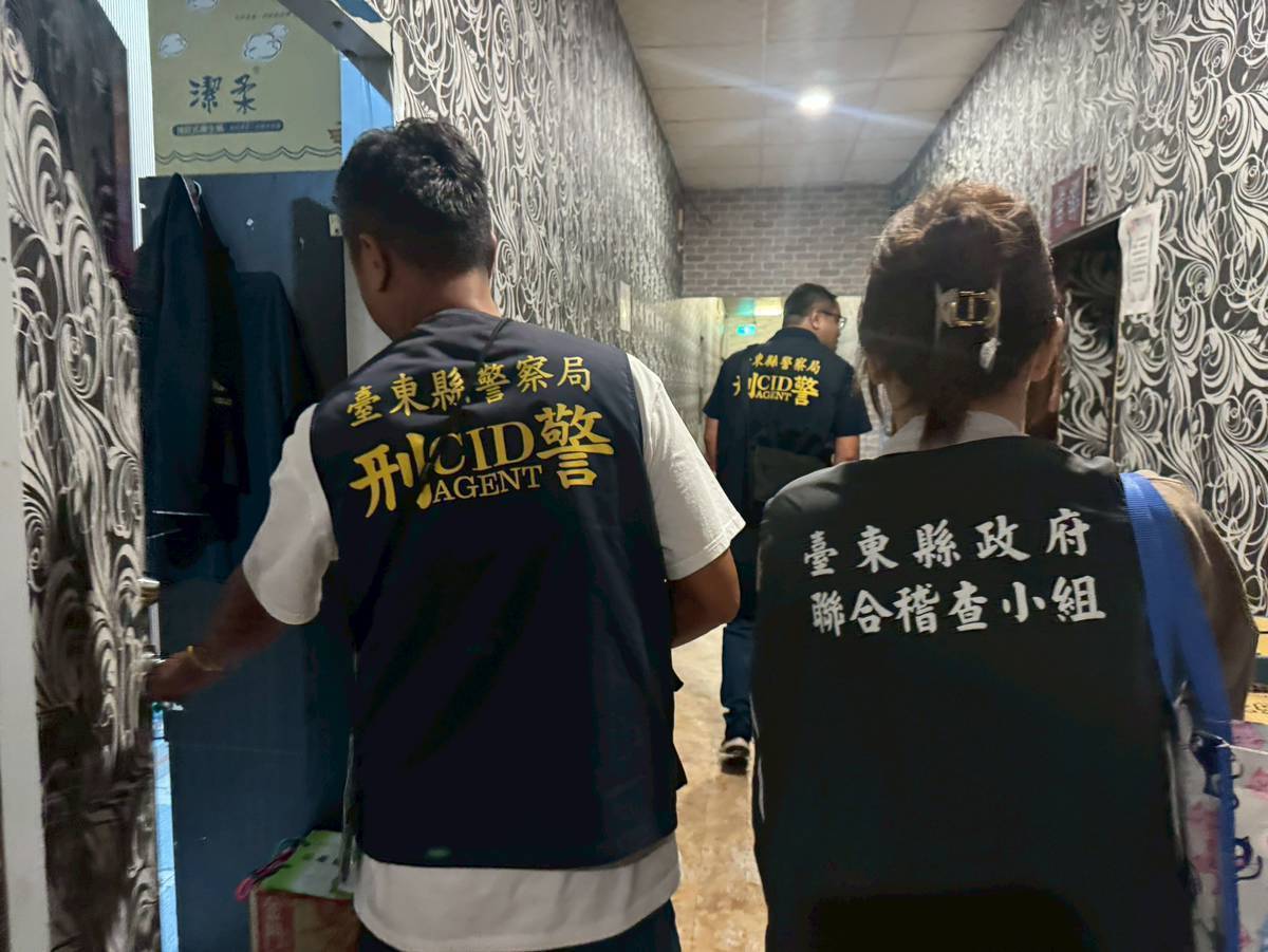 少年警察隊配合臺東縣政府辦理暑期「青春專案」特定行業聯合稽查