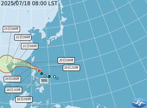輕颱薇帕生成 向北北西前進中 氣象署密切監控動態