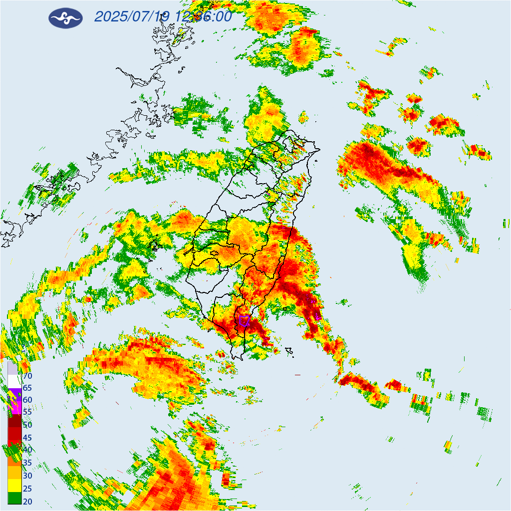 「臺東縣」大雷雨即時訊息! 提防溪水暴漲、淹水