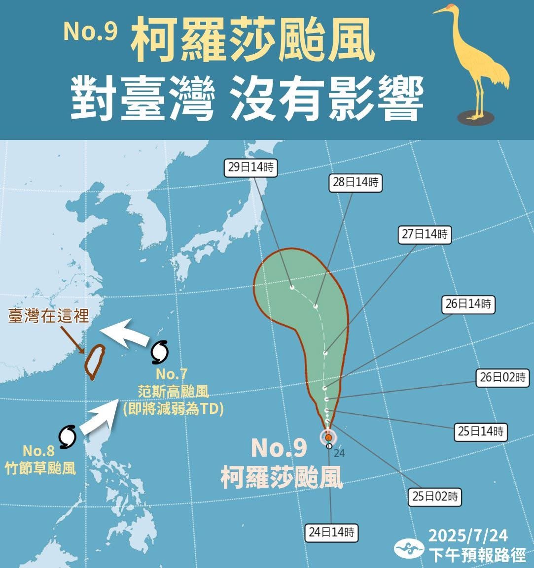 【三颱共舞】范斯高最接近台灣！今晚起北部防豪雨、沿海慎防強風巨浪