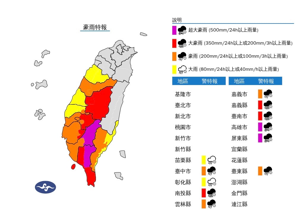 台東慎防豪雨災情！西南氣流來襲 恐致溪水暴漲與土石流