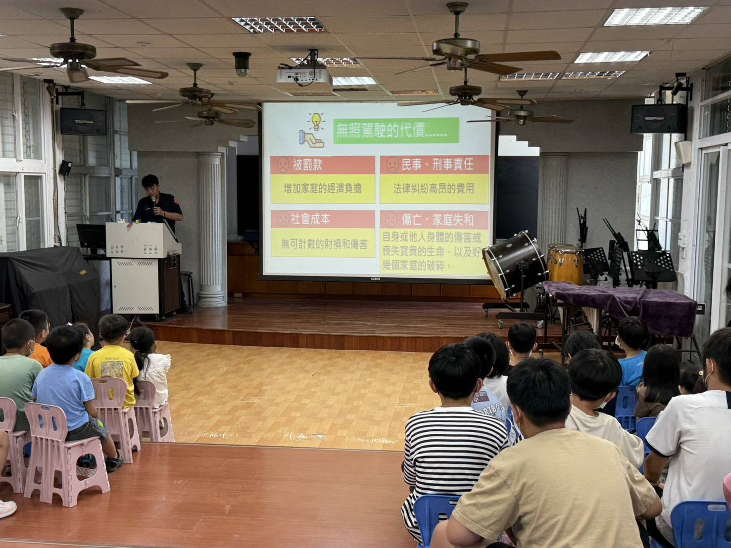 交通安全月起跑 大武警走入三和國小 傳遞正確用路觀念