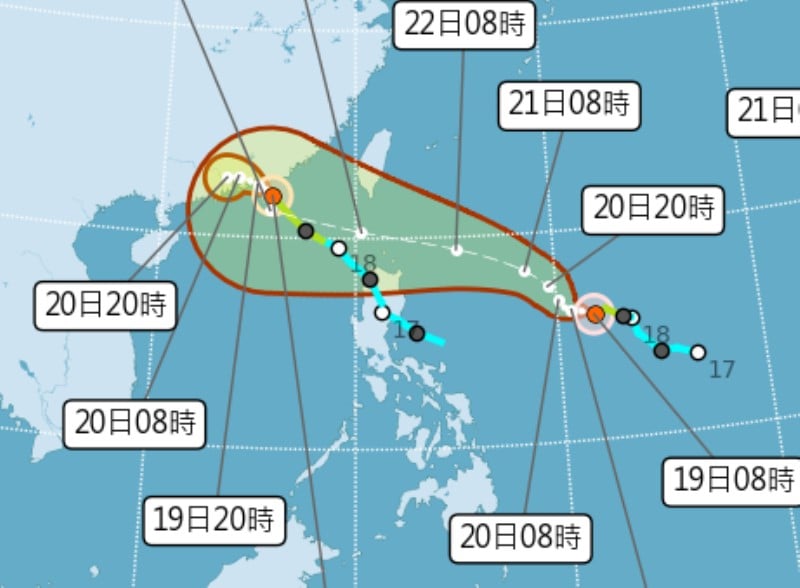 三個颱風裡要注意「樺加沙」