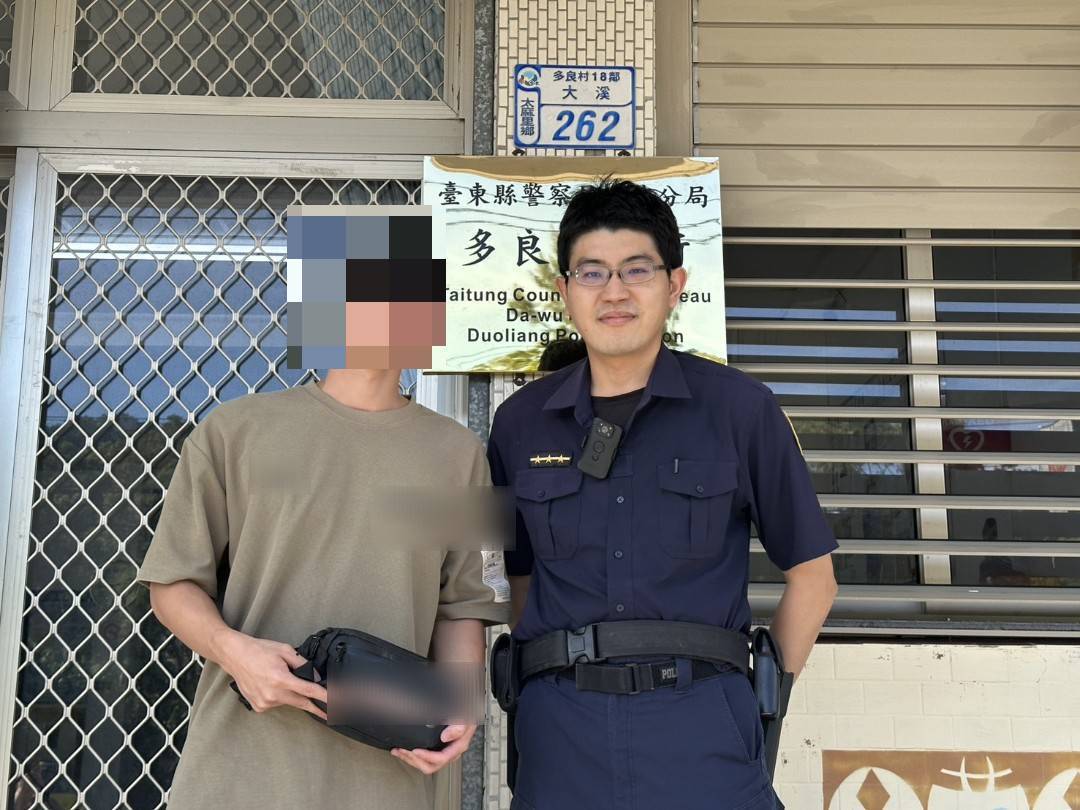 大武巡邏警積極為民服務　遊客包包失而復得