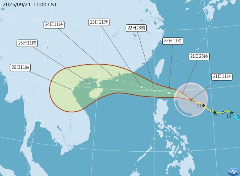 「樺加沙」升等為強烈颱風