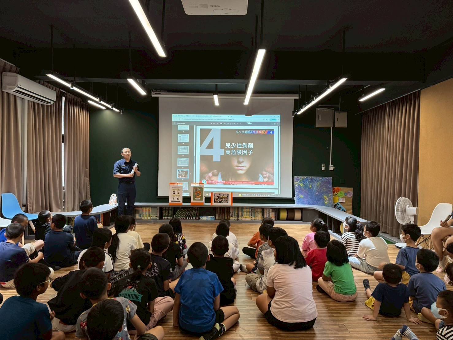 大武警深入大溪國小 進行兒少性剝削防制宣導 呼籲孩子勇敢說 不！