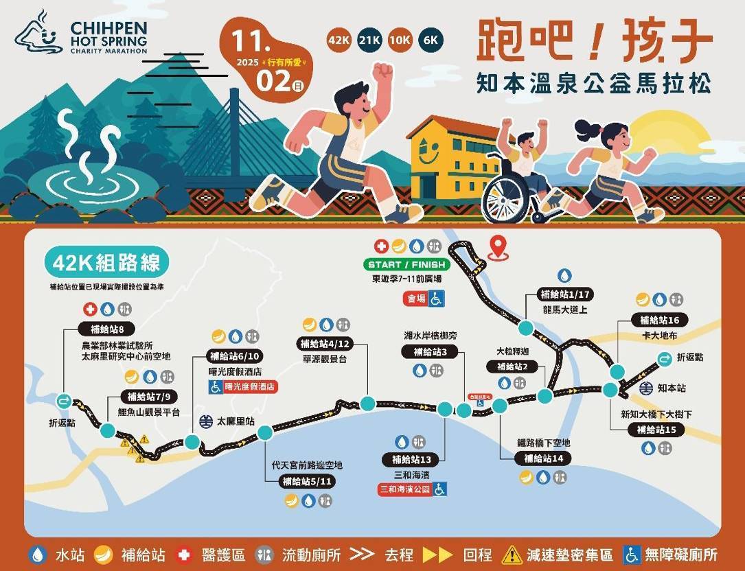 2025知本溫泉公益馬拉松開跑　東警加強交管維護行車安全