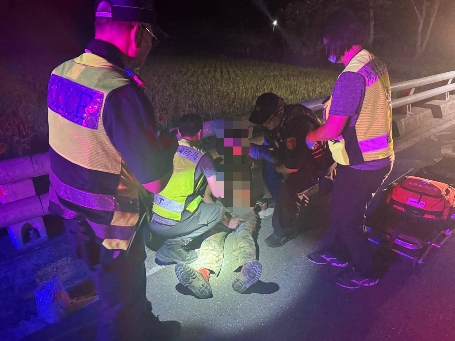 社區警政 讓警察執勤有溫度　鹿野暖警助路倒男平安回家